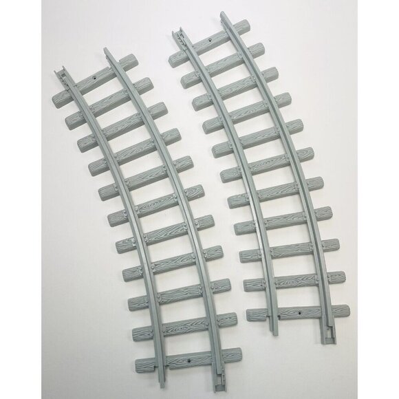 2x Enesco PRECIOUS MOMENTS Sugar Town Holiday Express Replacement CURVE TRACK - Picture 1 of 2